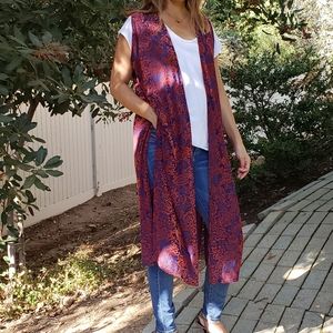 Lularoe Elegant Joy Flocked Velvet size XS